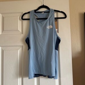 The North Face Women's Light Blue Tank with Navy Panels